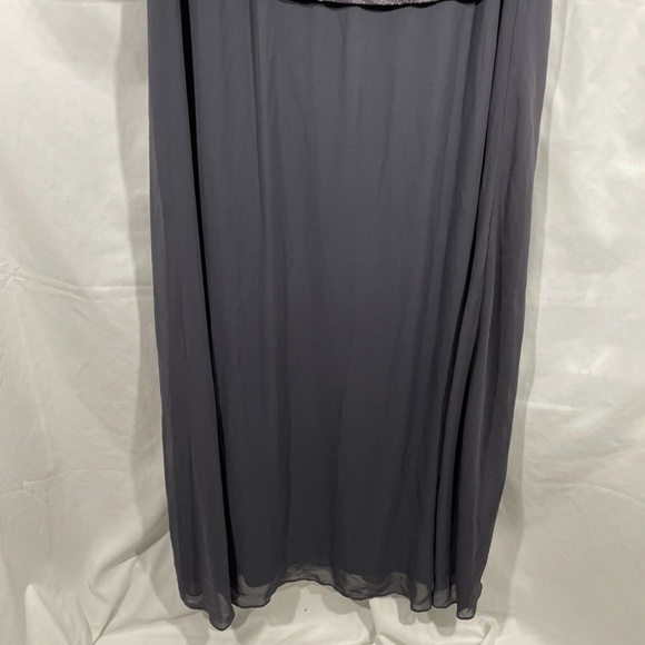 NEW Alex Evenings [PLUS Sz‎ 16W ] Mock Sparkly Top Gown in Smoke Grey - Picture 9 of 12